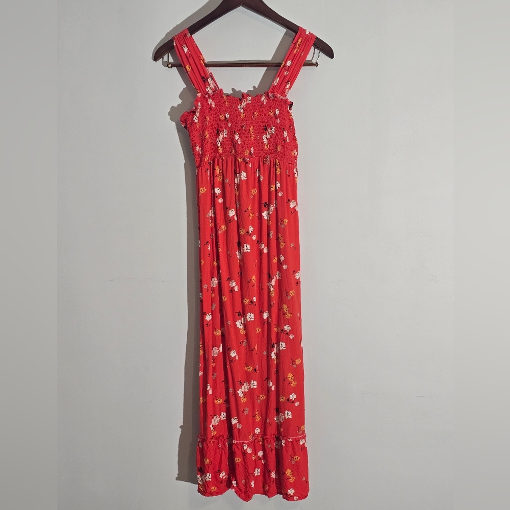 Isabel Maternity by Ingrid & Isabel Red Smocked Dress